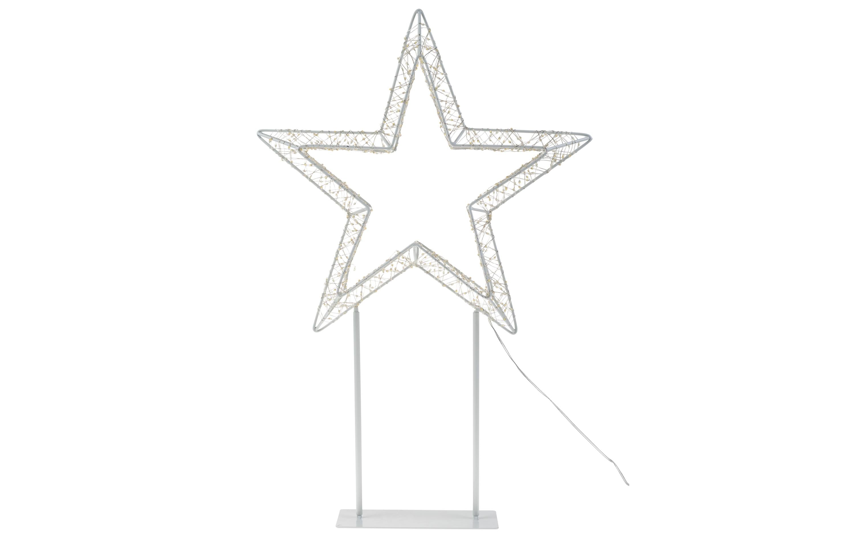 COCON LED-Stern 3D, Metall, gross – LED-Weihnachtsdeko für aussen von COCON
