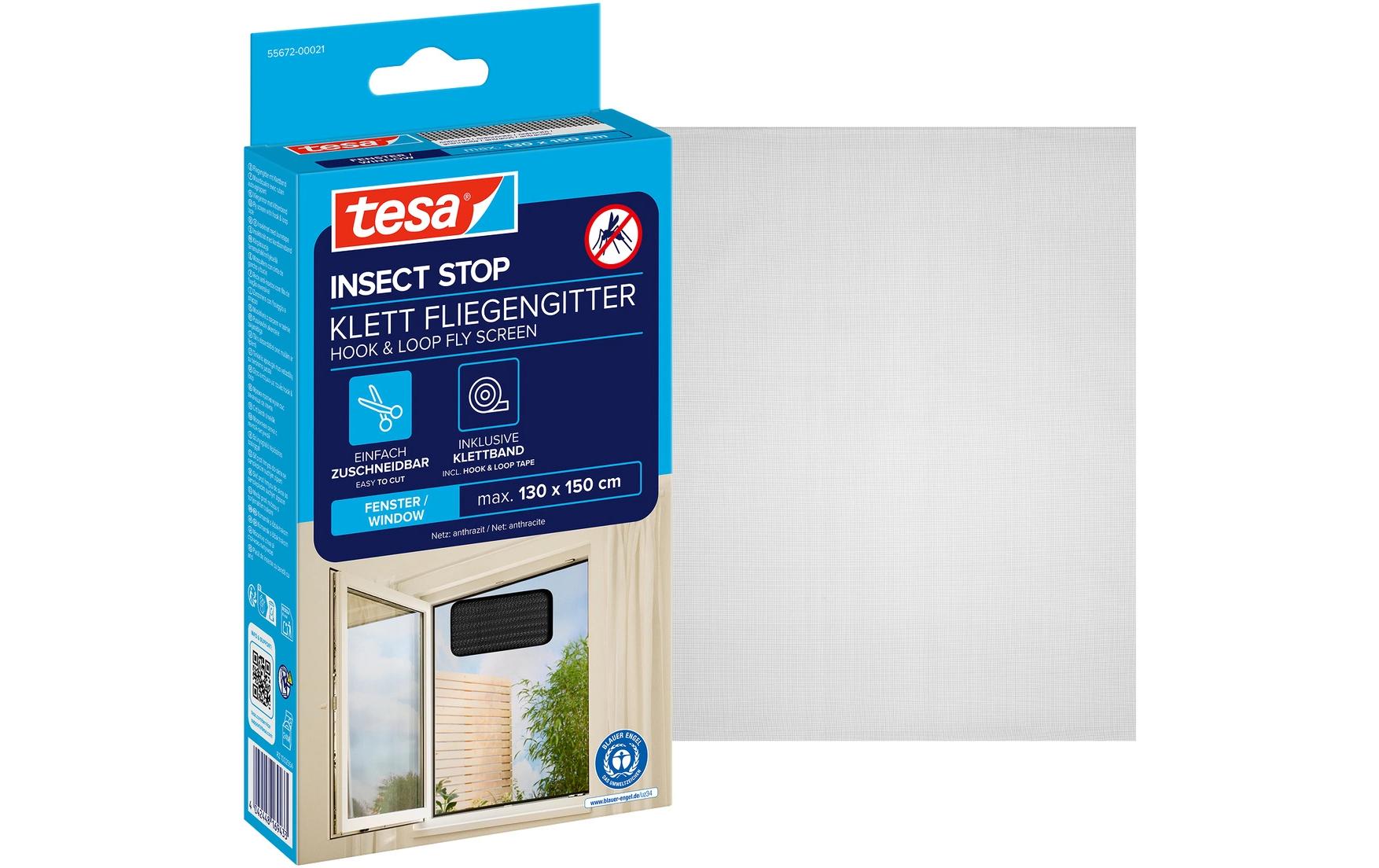 tesa Fliegengitter Insect Stop Standard 1.3x1.5m anthrazit