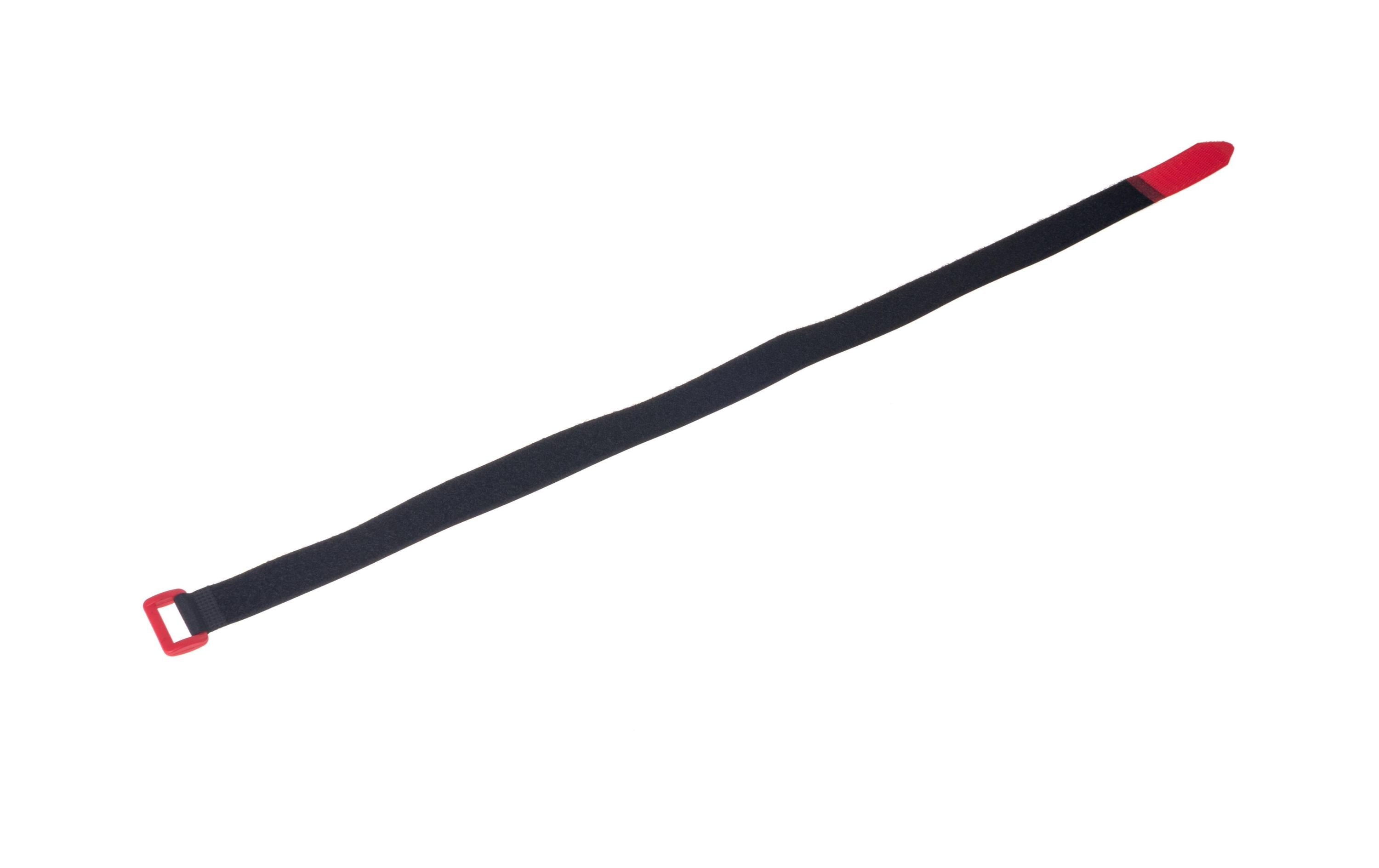 FASTECH Schlaufenband FAST-VSTRAP 25 x 630 mm, Schwarz/Rot – Klettkabelbinder von FASTECH
