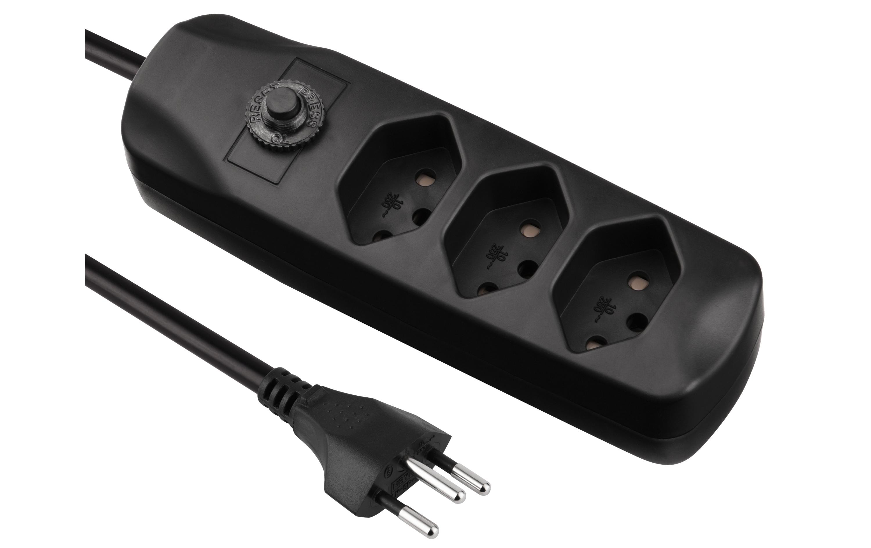 FURBER.power Steckdosenleiste mit Überlastschutz 3x T13 – Steckerleiste von FURBER.power