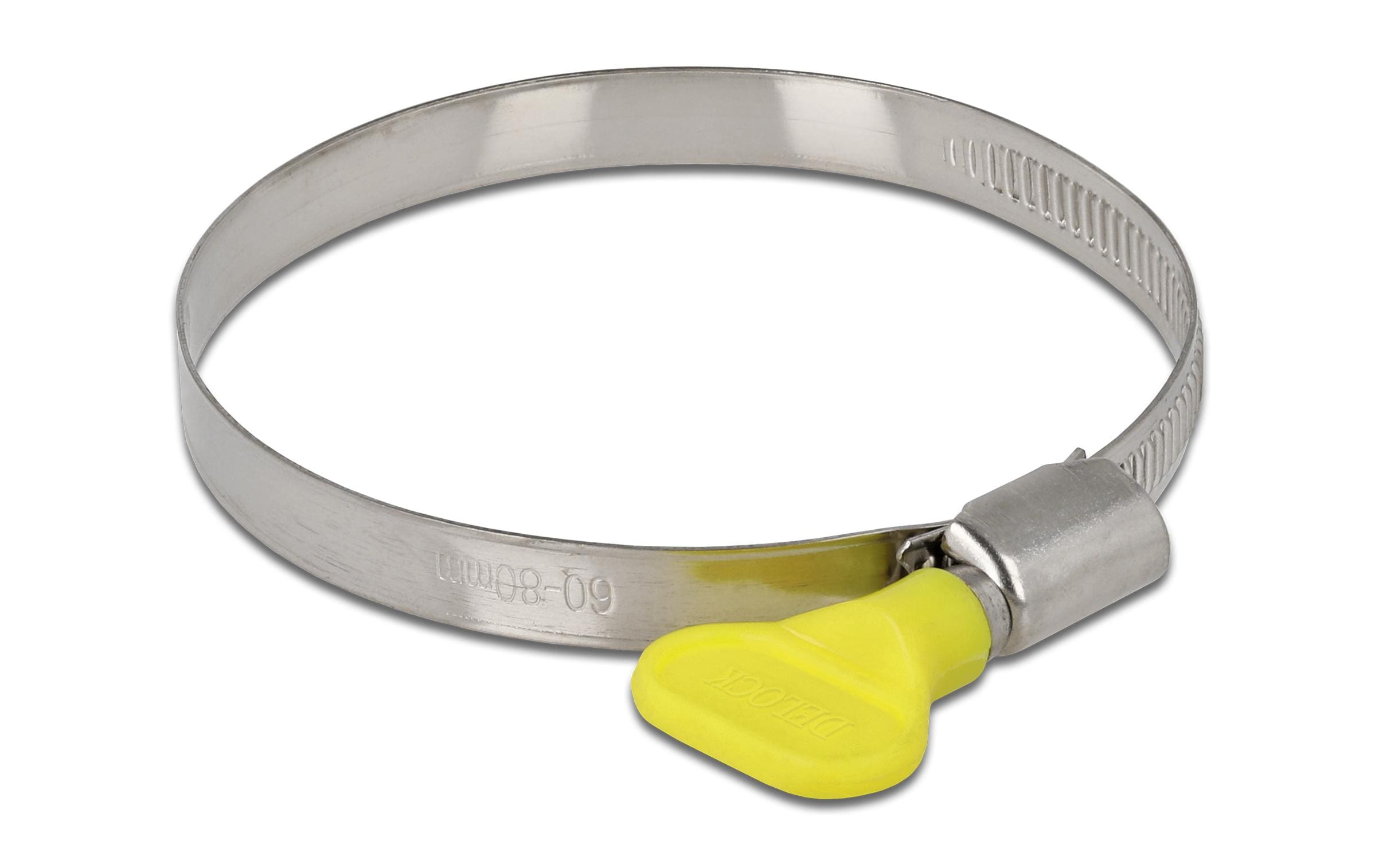 Delock Schlauchschelle 60-80 mm, Gelb 10 Stück