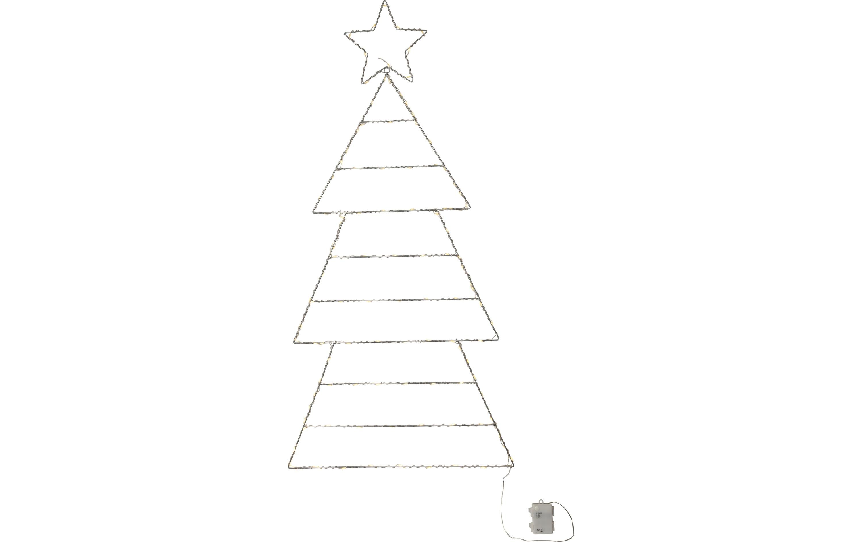 Star Trading Silhouette Folde 110 LED – LED-Weihnachtsdeko mit Timer für aussen von Star Trading
