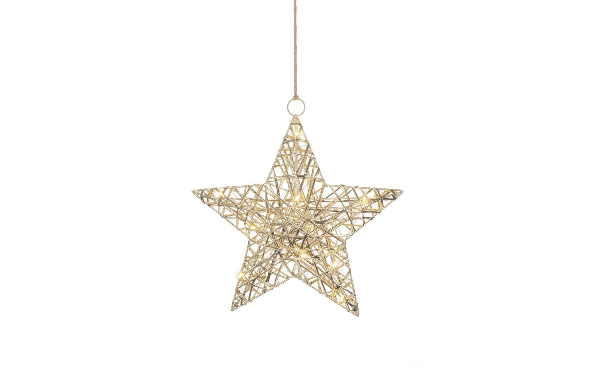 STT Gold hanging star, 30 Warmweiss