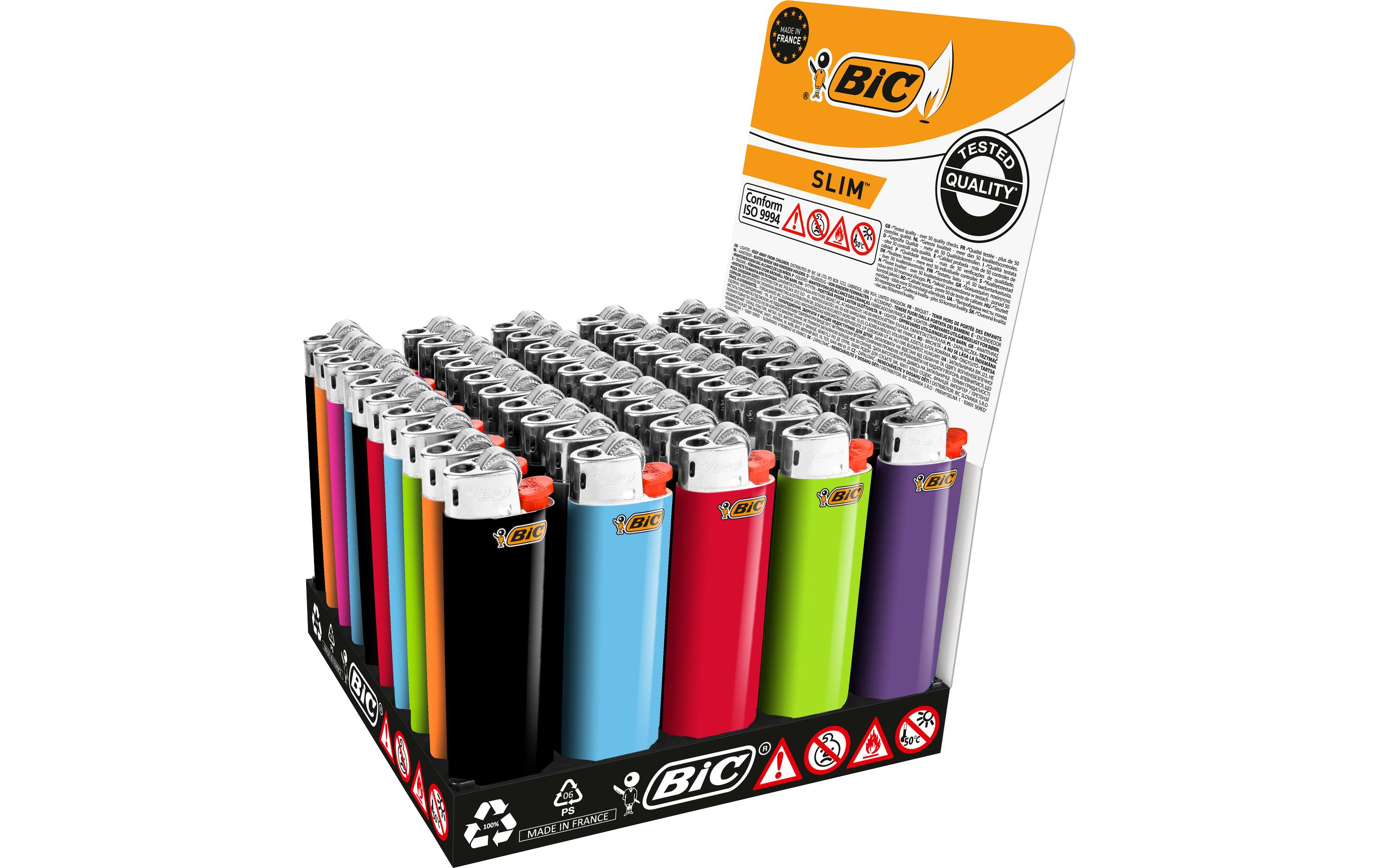BIC Feuerzeug Slim J23 Assortiert