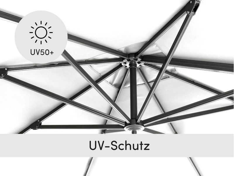 COCON Sonnenschirm Aluminium, hängend