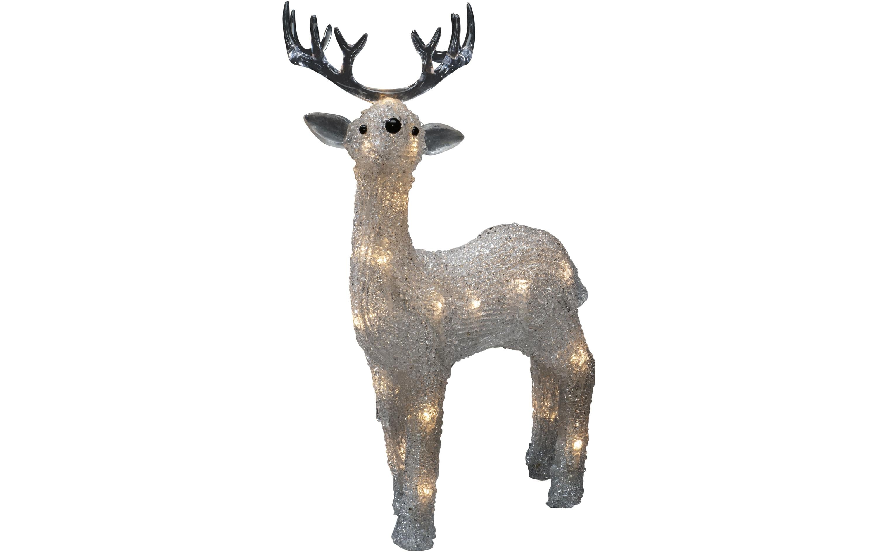 Konstsmide LED-Figur Acryl Rentier, 31.5 cm, Klar