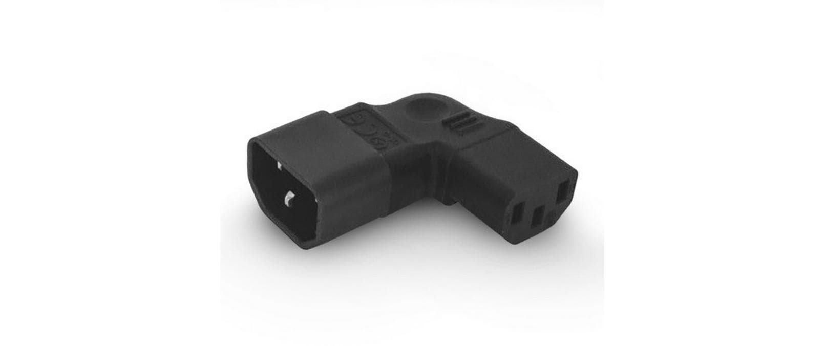 Alpha Elettronica Adapterstecker C13 - C14, seitlich gewinkelt – Montagestecker von Alpha Elettronica