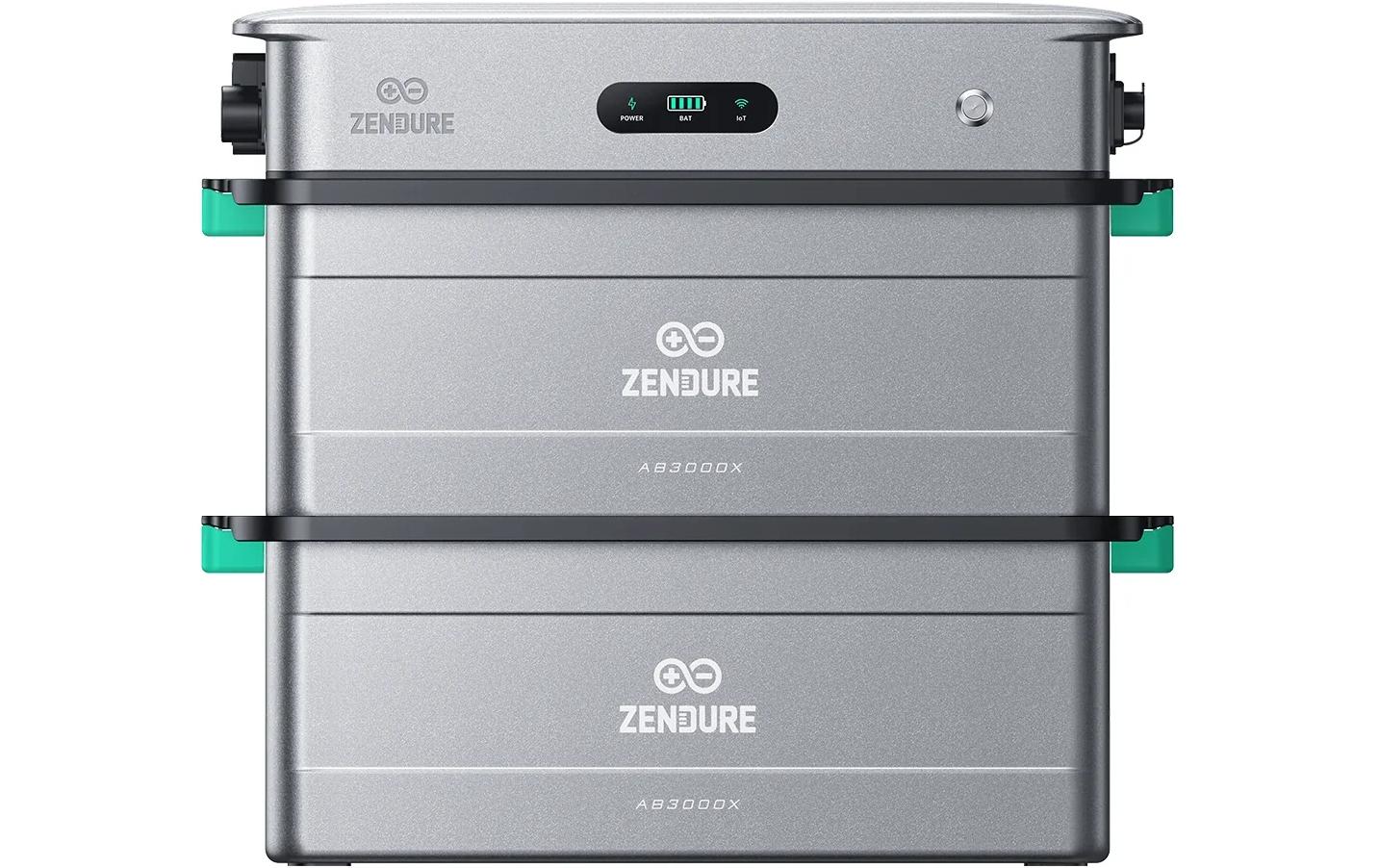 Zendure Kit SolarFlow 2400 AC 5.76 kWh mit 2x Erw. Batterie AB3000X