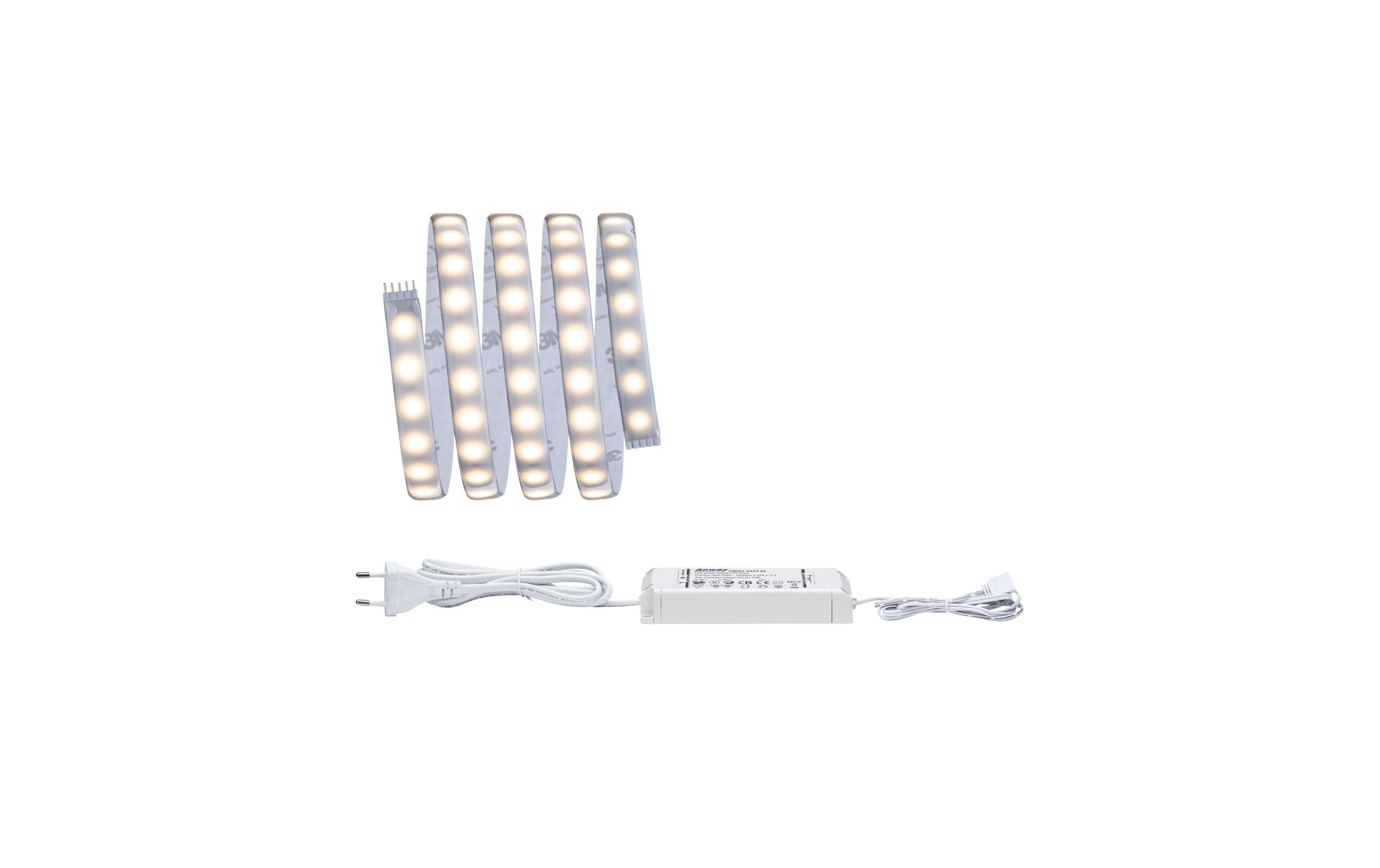 Paulmann LED-Stripe MaxLED 500 2700 K, 1.5 m Basisset – LED-Streifen mit Netzteil von Paulmann