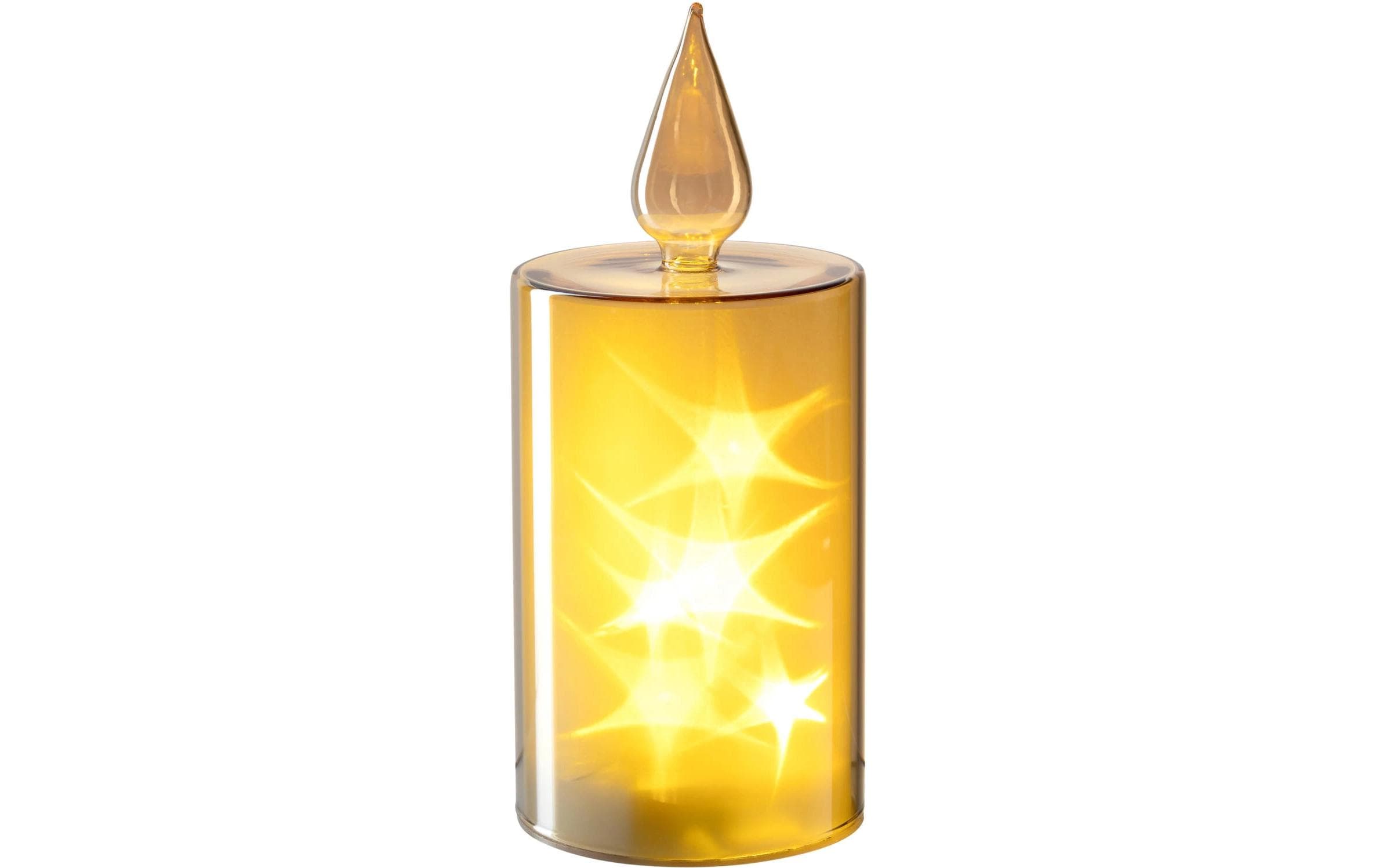 LEONARDO LED-Kerze Riposa 21, Gold – LED-Kerze von LEONARDO