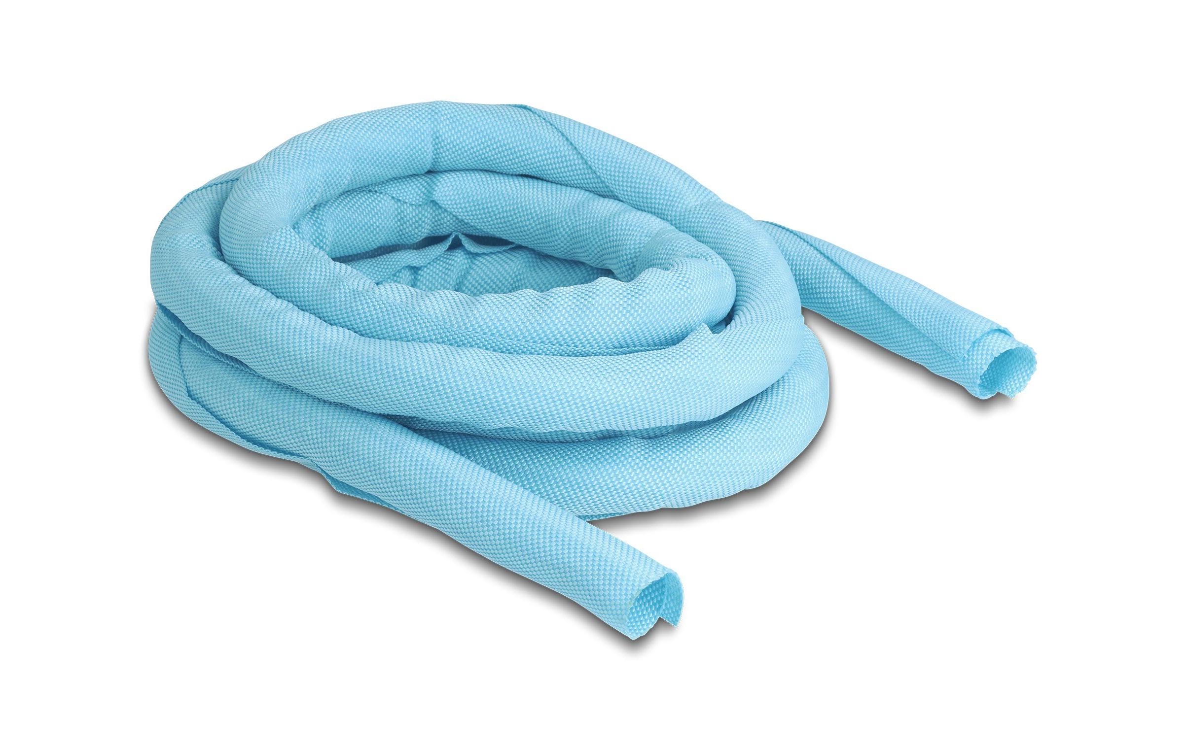Delock Kabelschlauch selbstschliessend 2 m x 16 mm Blau – Kabelschlauch von Delock