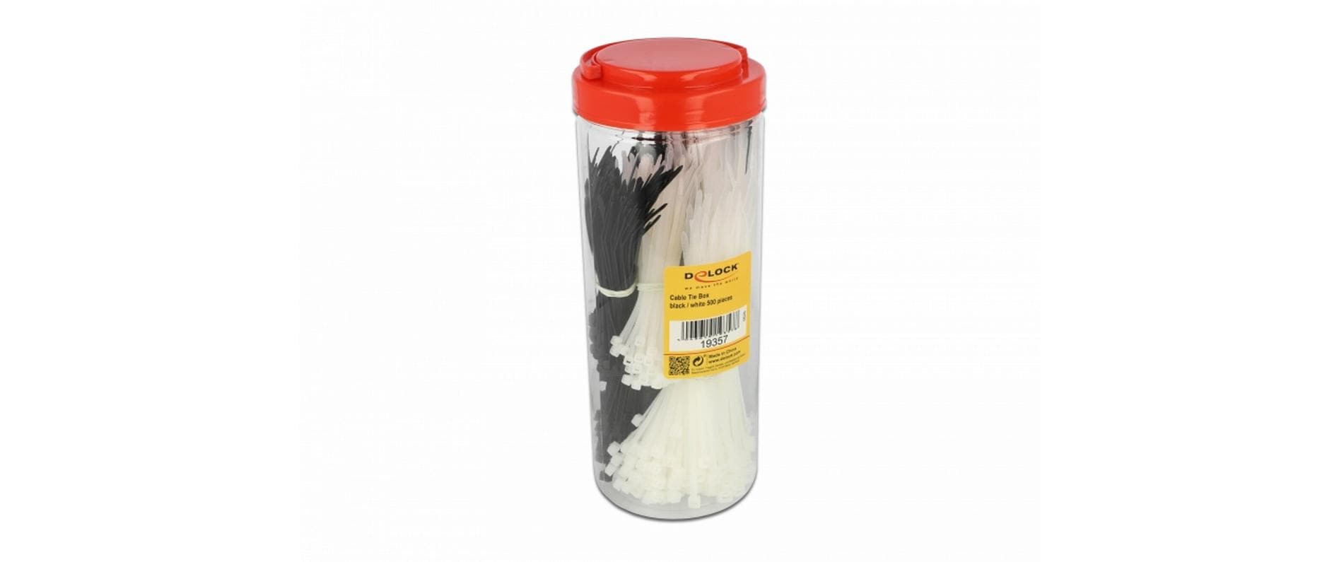 Delock Kabelbinder Box 500 Stück, assortiert Mehrfarbig – Kabelbinder von Delock