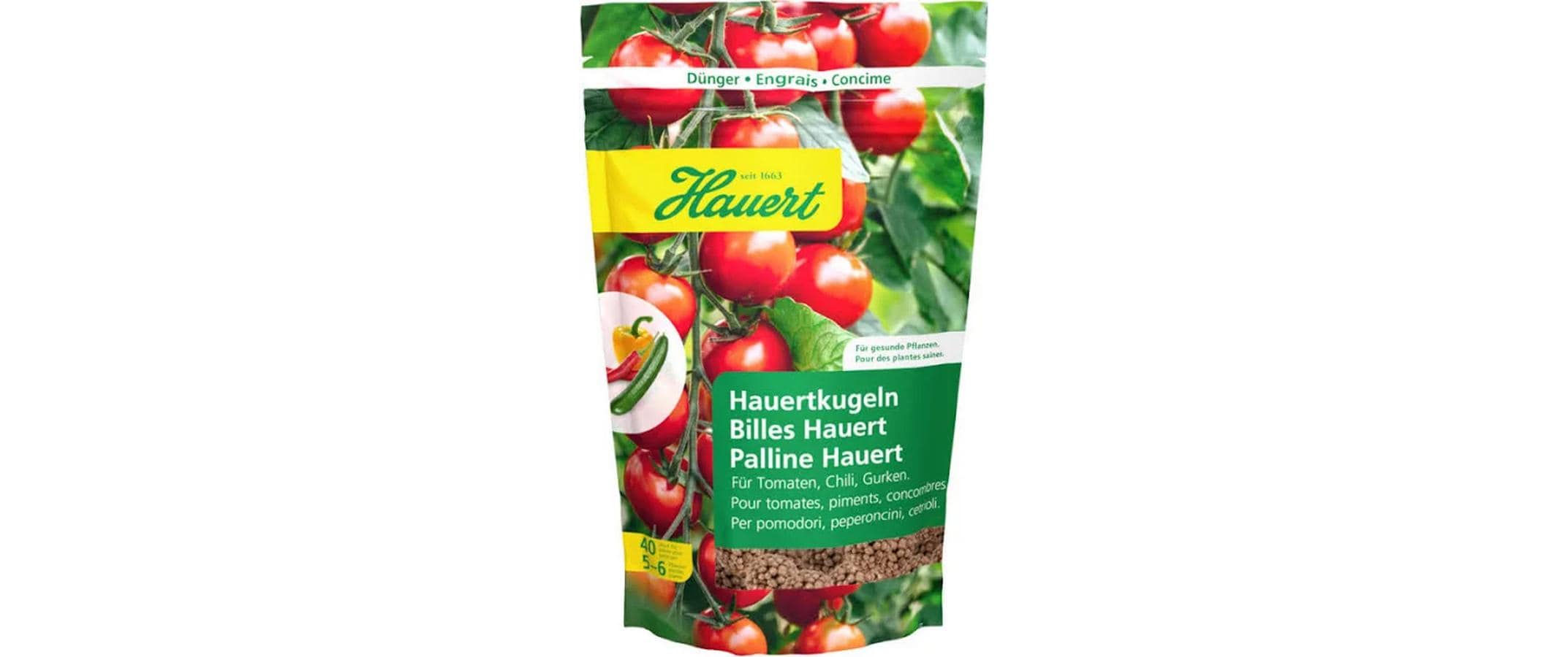 Hauert Langzeitdünger für Tomaten und Balkongemüse, 40 Stück