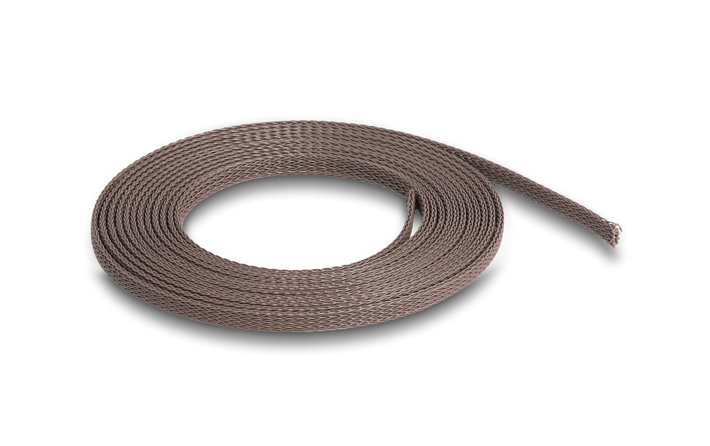 Delock Geflechtschlauch nagerfest, 2 m x 3 mm Braun – Kabelschlauch von Delock