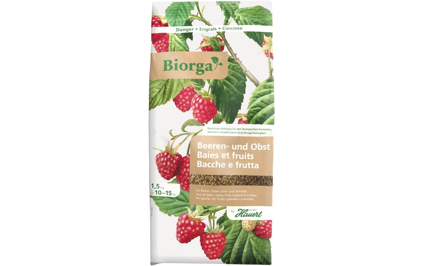 Hauert Dünger Biorga für Obst, 1,5 kg