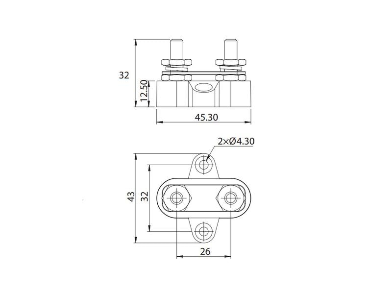 Swaytronic Bus Bar - schwarz - M6