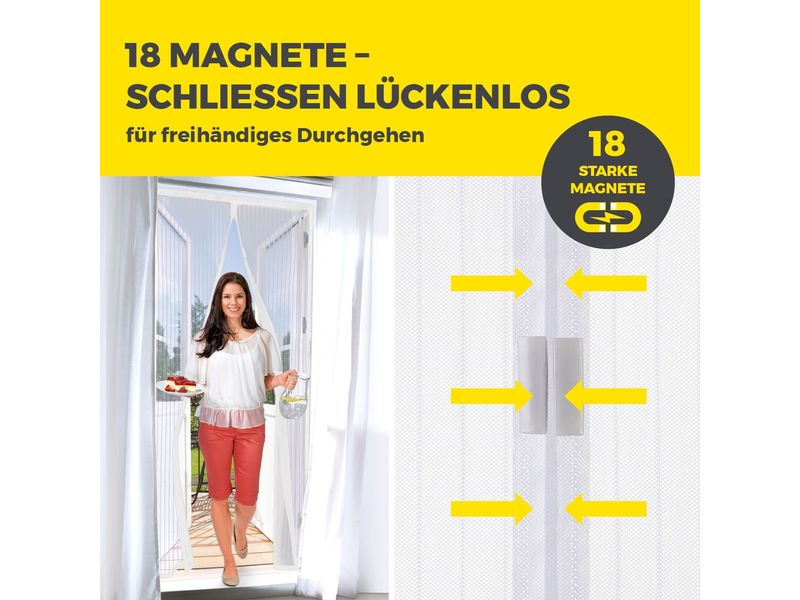 EASYmaxx Moskitonetz 100x210cm Magic Klick