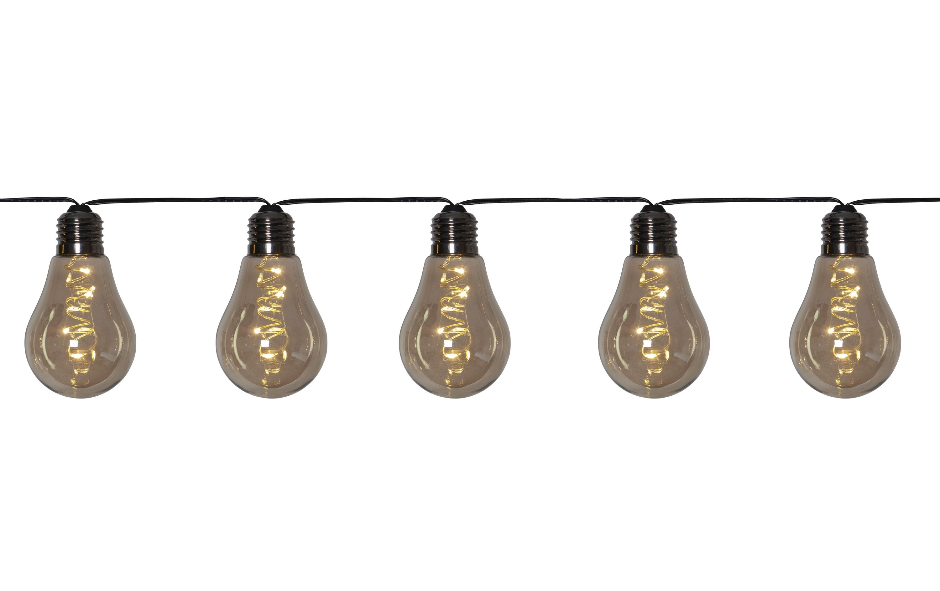 Star Trading Lichterkette Vintage Glow 360 cm, Schwarz – Lichterkette von Star Trading