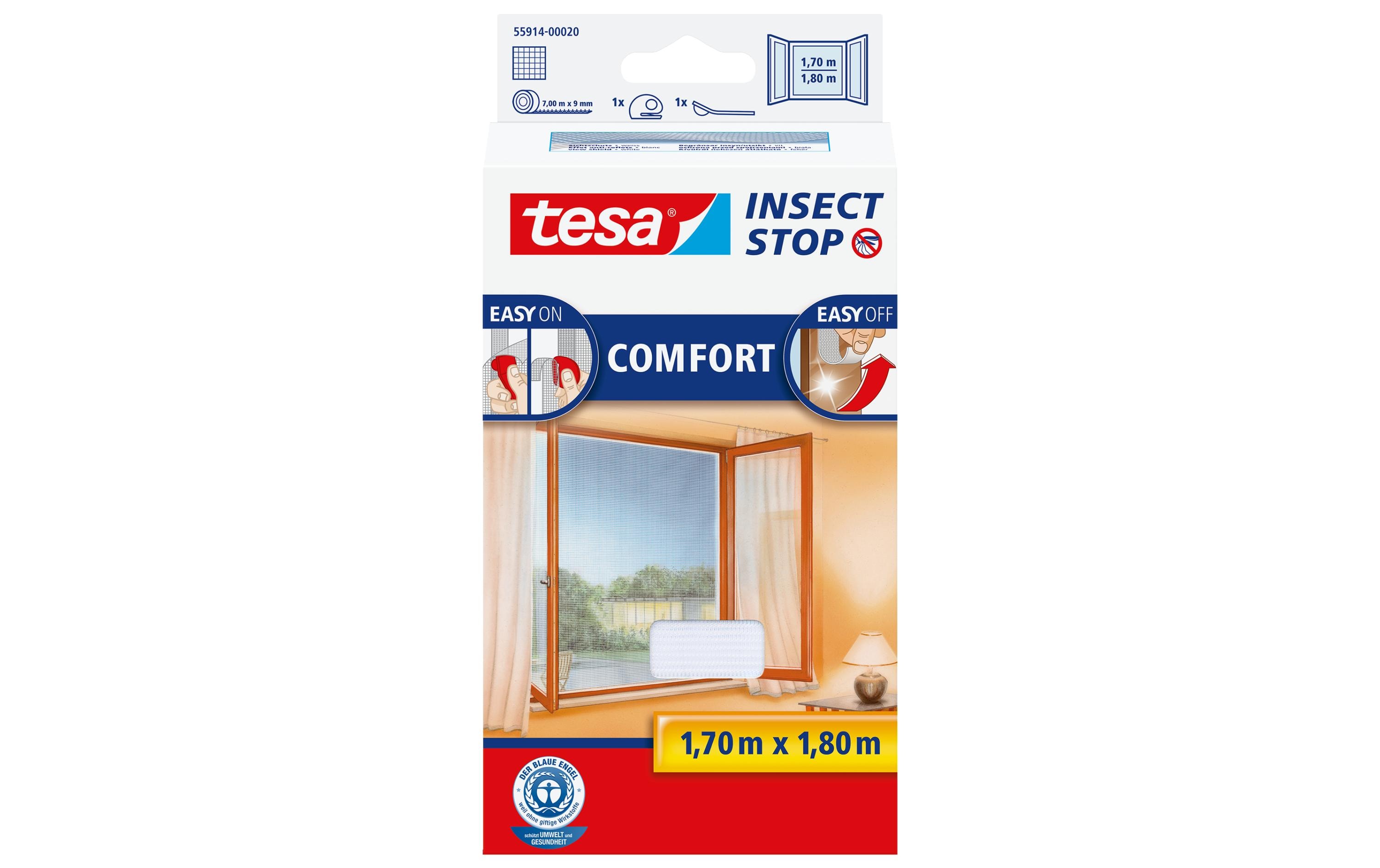 Tesa Insect Stop Comfort Fenster weiss