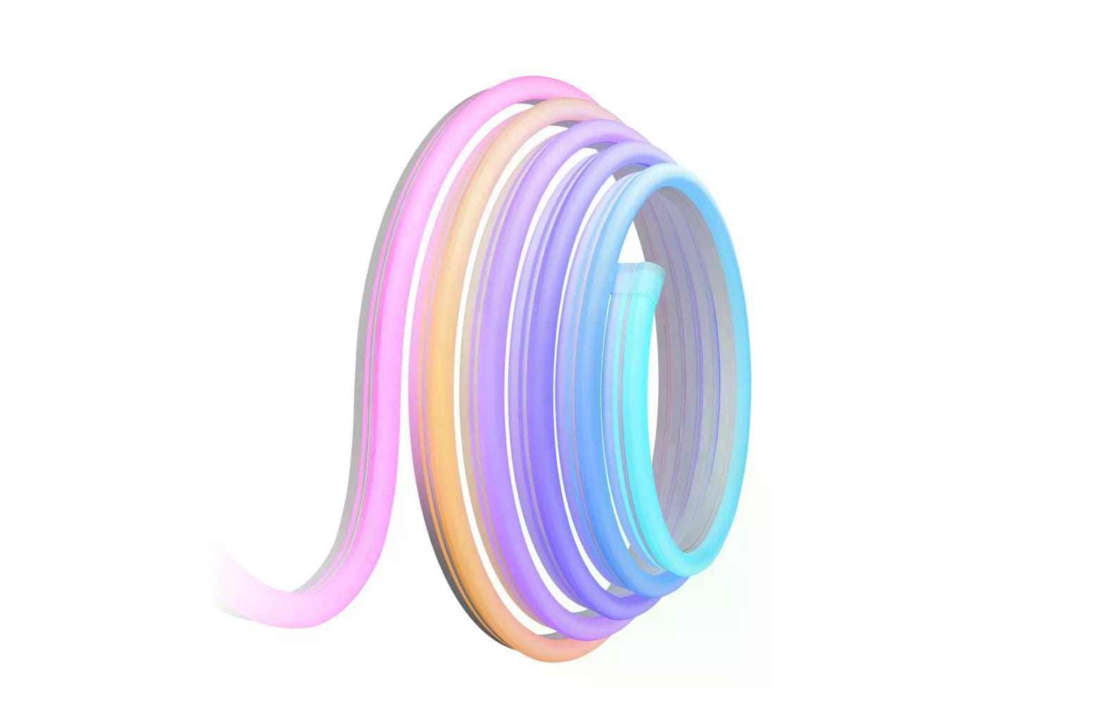 Govee LED Stripe Neon, 3 m, RGBIC, Matter – Smarter LED-Streifen RGBIC mit Netzteil von Govee