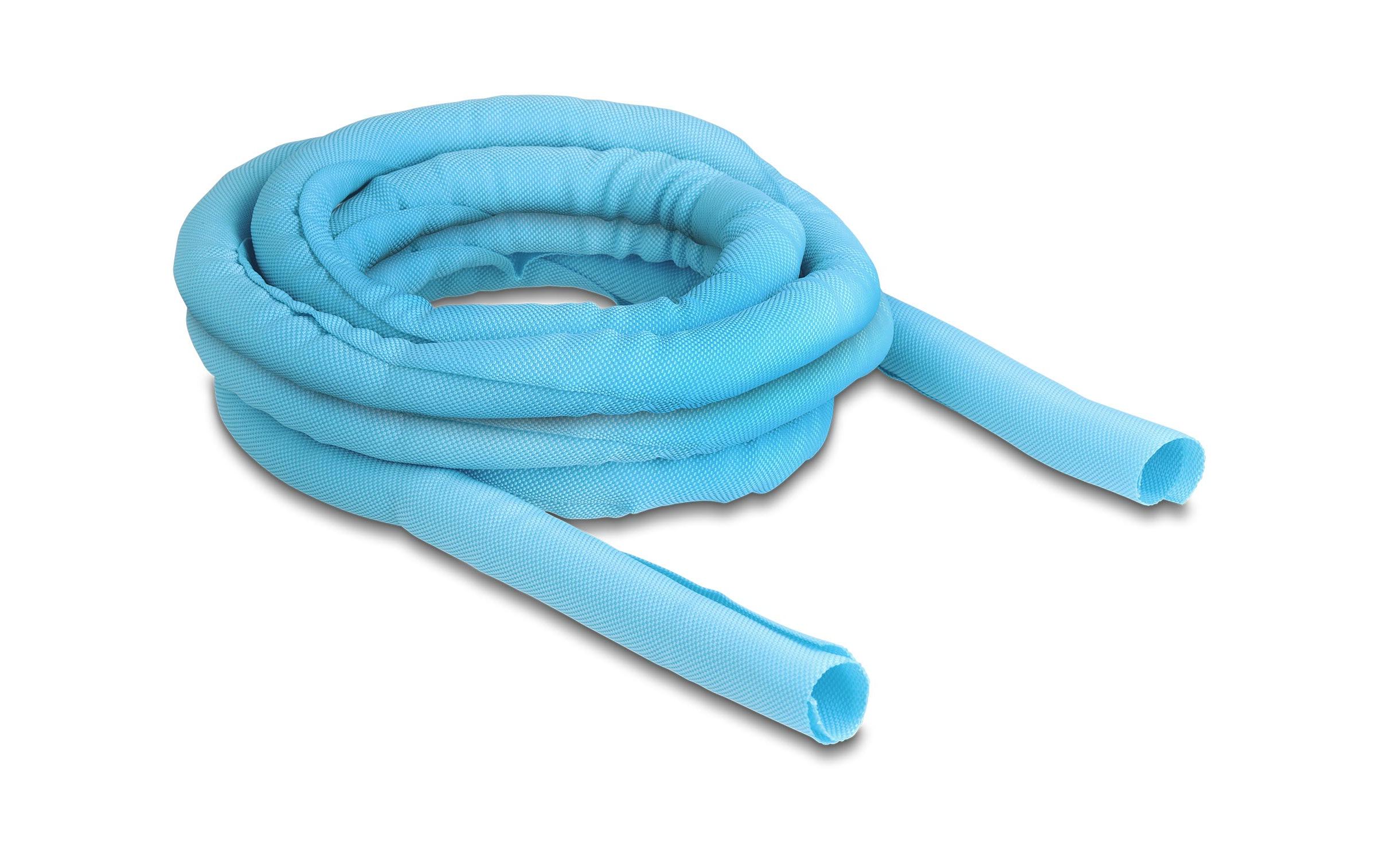 Delock Kabelschlauch selbstschliessend 5 m x 19 mm Blau – Kabelschlauch von Delock