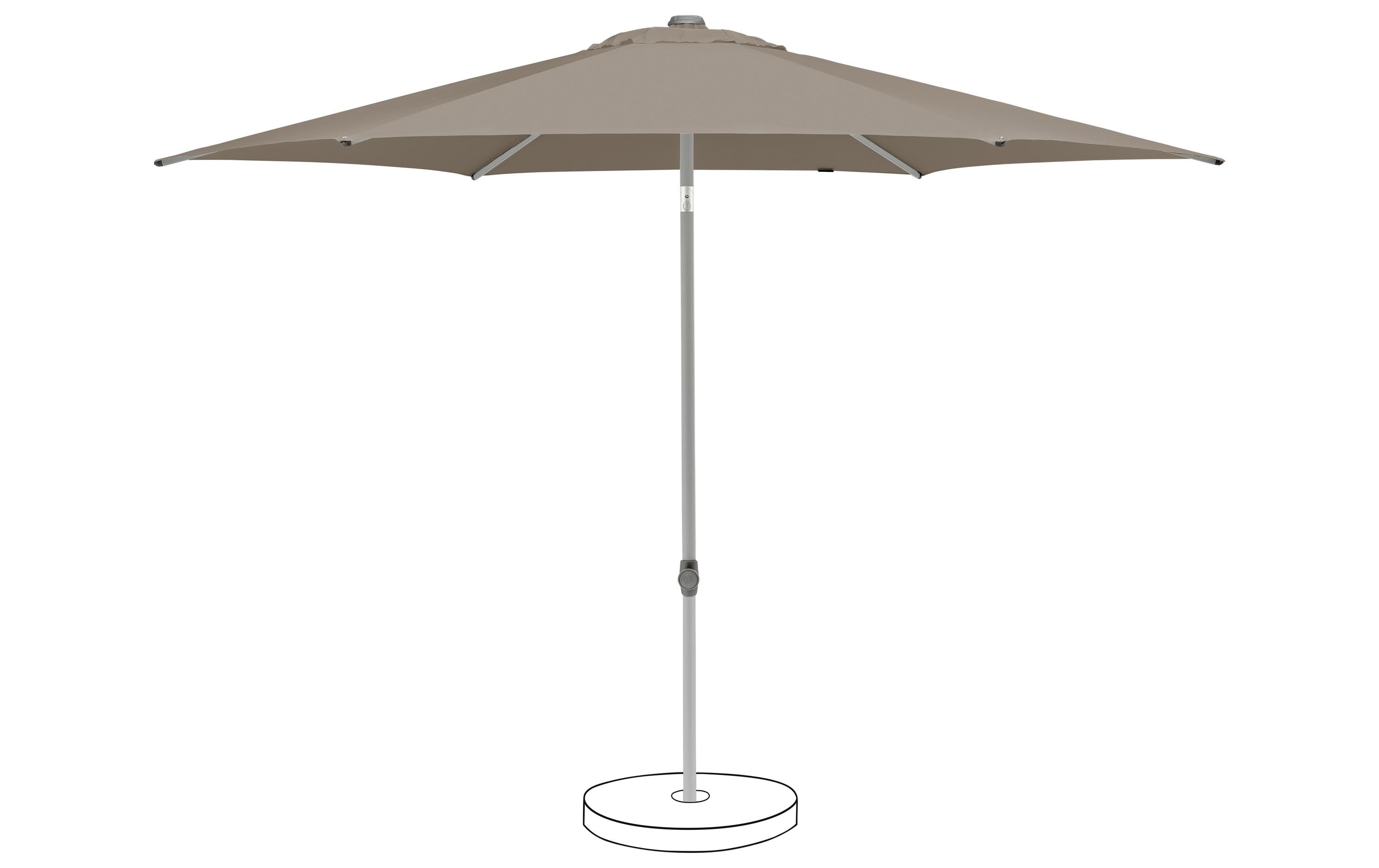 Suncomfort by Glatz Sonnenschirm Pop Up Helltaupe, Ø 250 mm