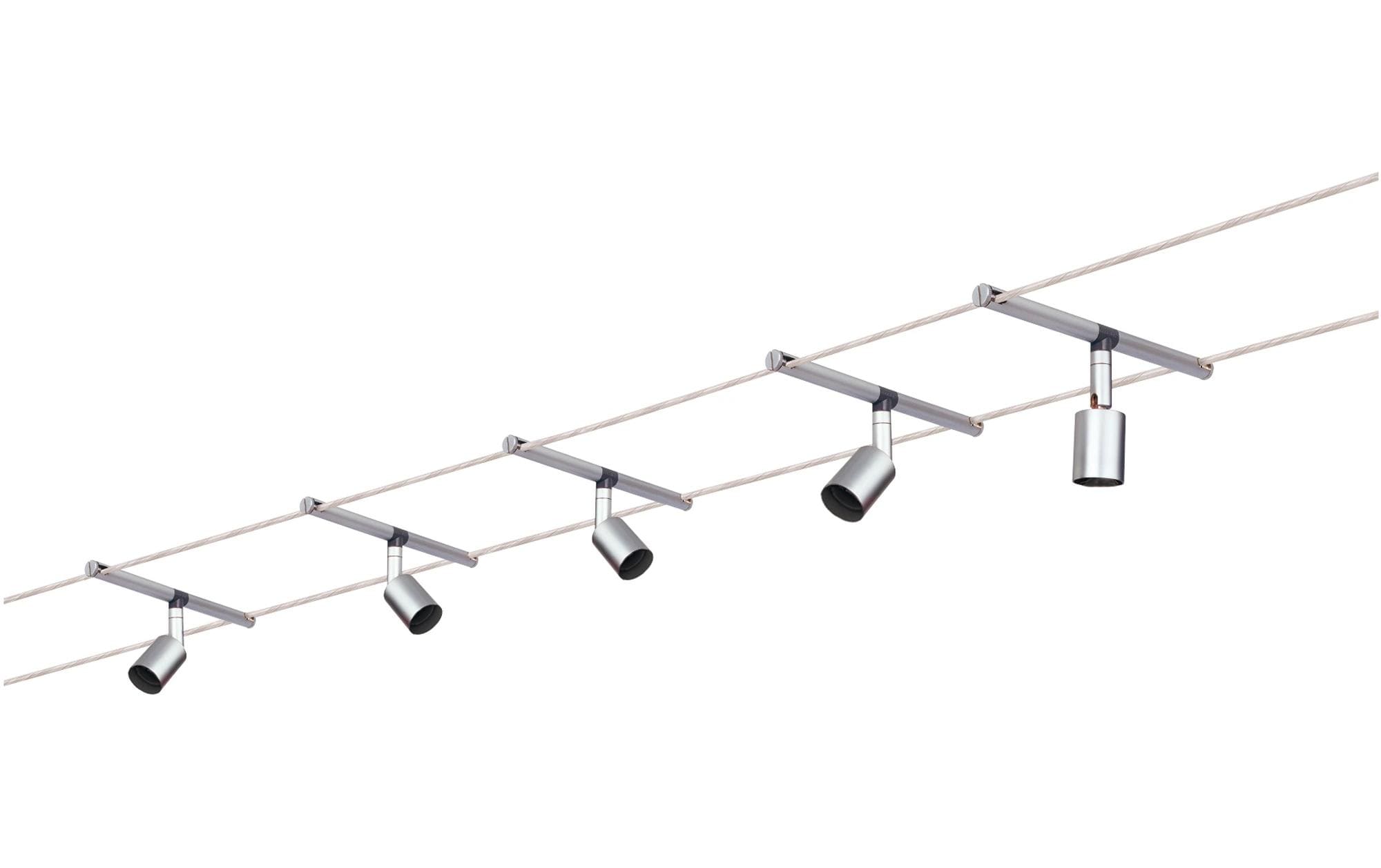 Paulmann Seilsystem Spice SaltLED Basisset GU5.3 max. 5 x 10 W – Smarte Seilsystem-Set für Paulmann Seilsystem von Paulmann