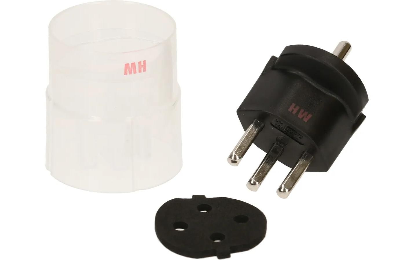 Max Hauri Fixadapter Schuko – T23, Schwarz – Fixadapter von Max Hauri