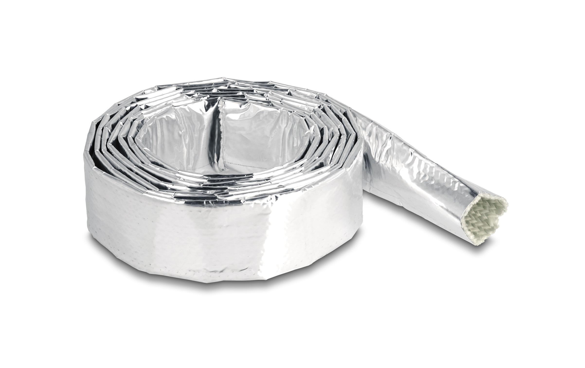 Delock Kabelschlauch aus Glasfasergeflecht / Alu 2 m x 20 mm Silber – Kabelschlauch von Delock