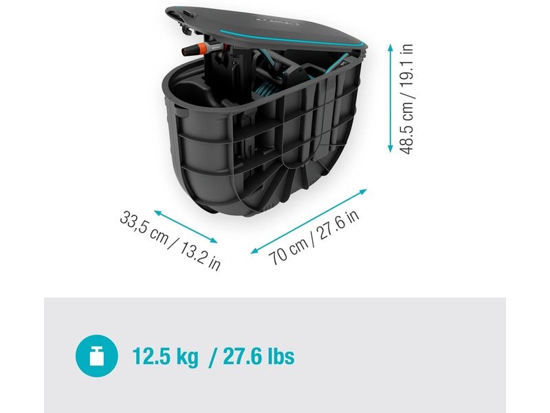 Unterirdische Schlauchbox RollUp M 20 m