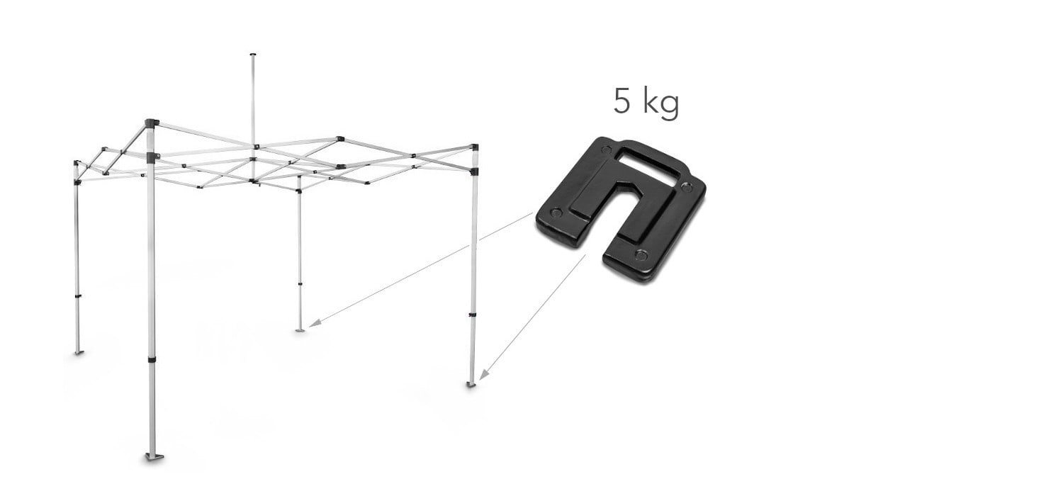 Hufeisen 5 kg – Zeltbeinlast