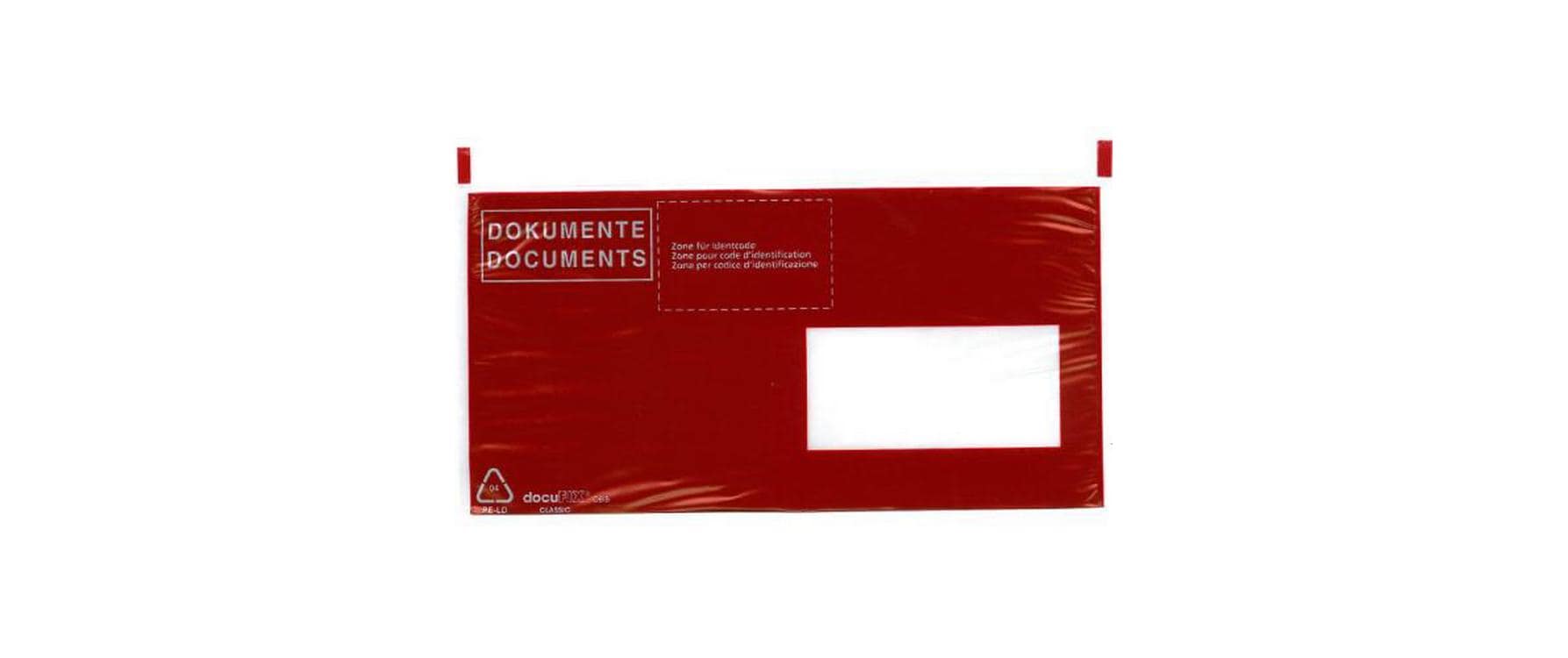 Büroline Dokumententasche C6/5 Rot, 250 Stück – Dokumententasche von Büroline