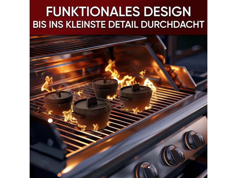 Mini Dutch Oven 4 set 300ml
