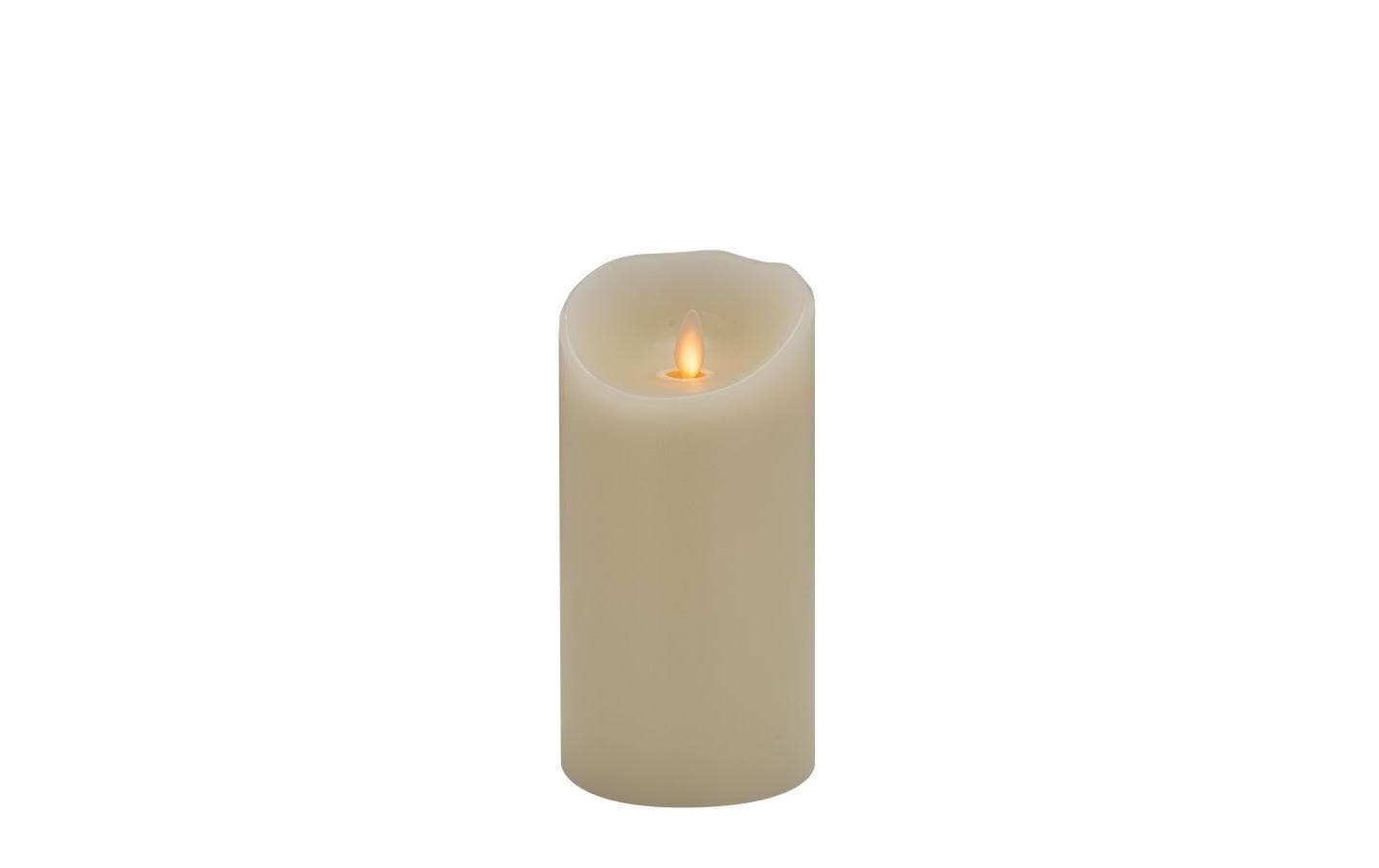 STT LED-Kerze Magic Candle Ivory M Ø 9 x 18 cm, Warmweiss