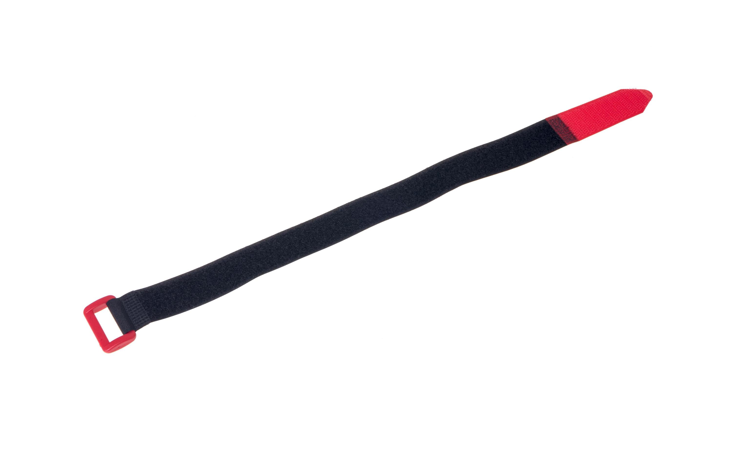 FASTECH Schlaufenband FAST-VSTRAP 25 x 360 mm, Schwarz/Rot – Klettkabelbinder von FASTECH