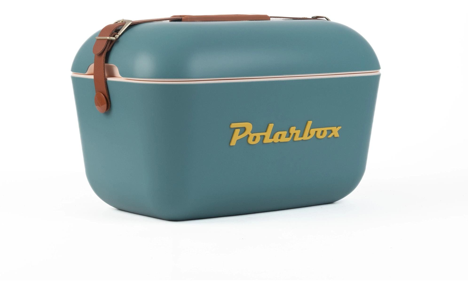 Polarbox Retro Cooler 12 L in Marine – Design-Kühlbox mit Lederriemen