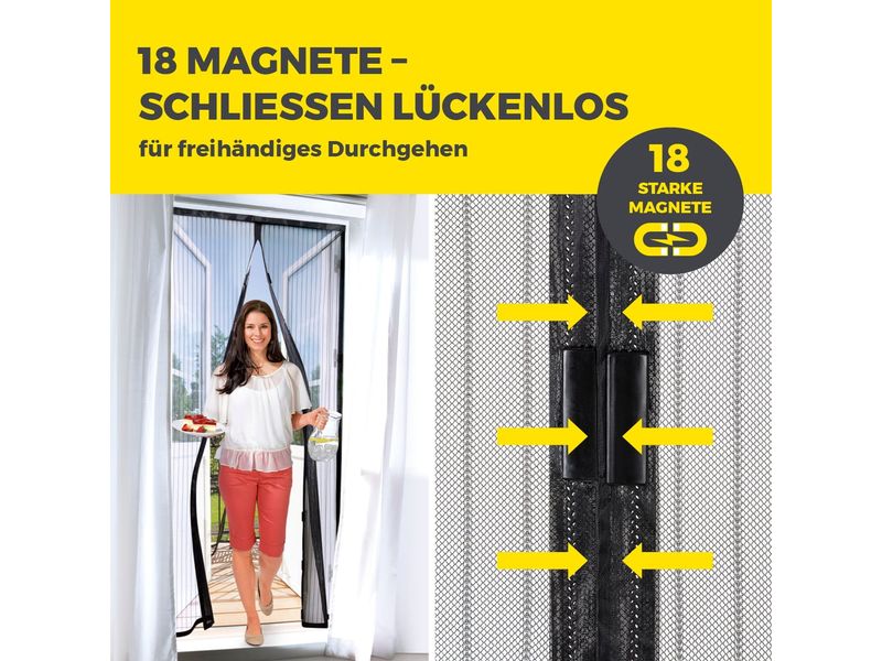 EASYmaxx Moskitonetz 100x210cm Magic Klick