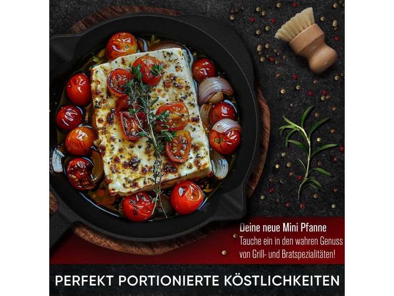 Eingebrannte Mini-Bratpfanne 6 set