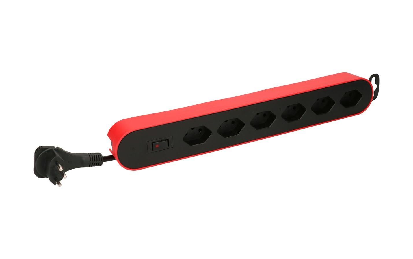 Max Hauri Steckdosenleiste Design Line  6x T13 rot