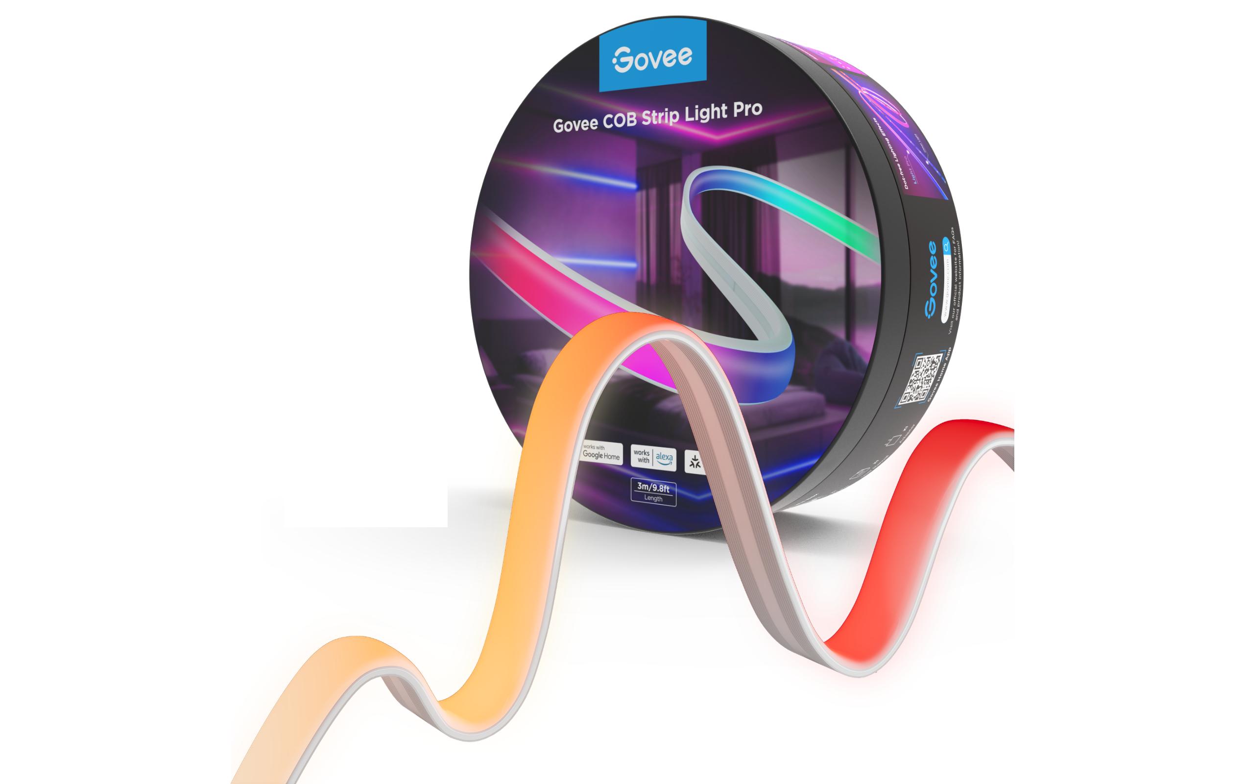 Govee LED Strip COB 3 m – Smarter LED-Streifen RGBIC mit Netzteil von Govee