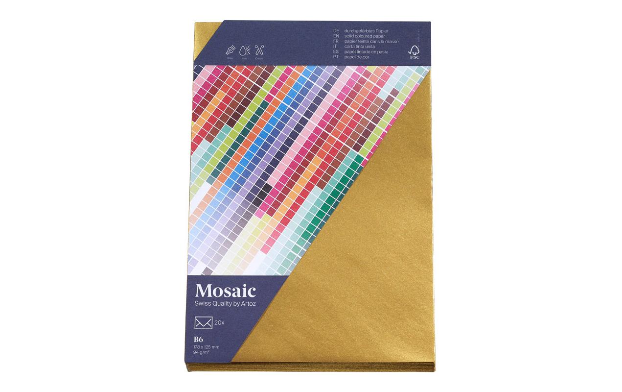 Artoz Couvert Mosaic B6, 20 Stück, Gold – Couvert von Artoz