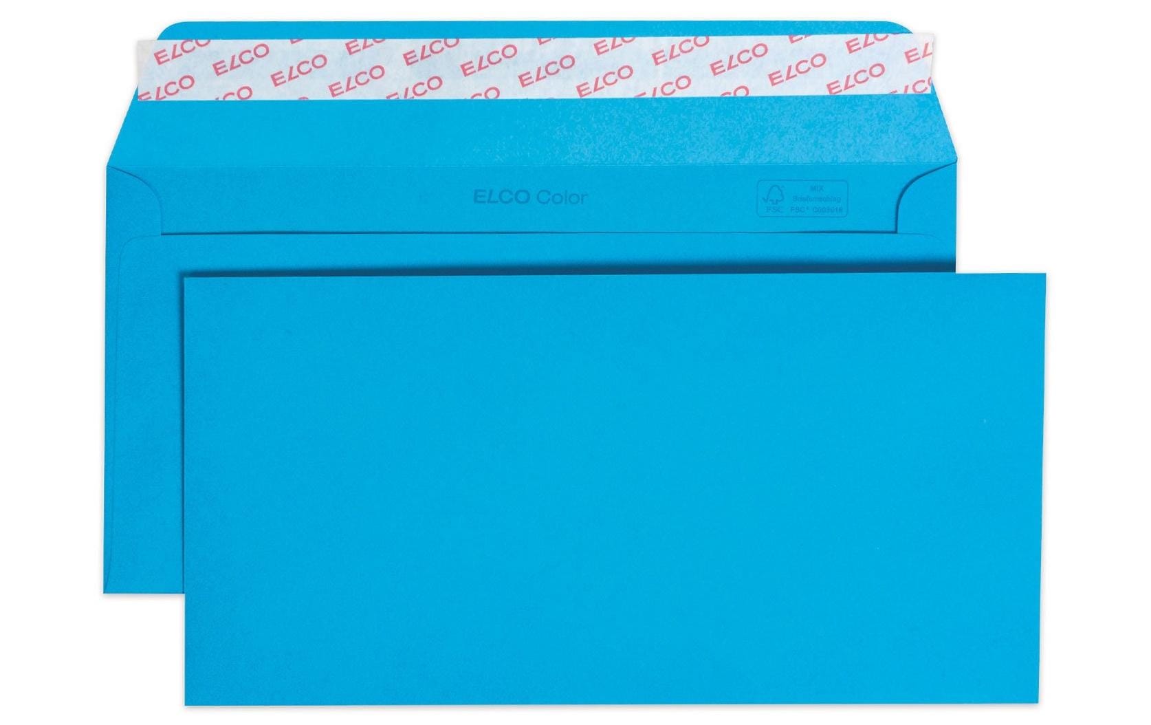 ELCO Couvert Color C5/6, Keine Fenster, 25 Stück, Blau – Couvert von ELCO