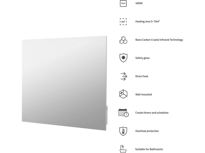 Hombli Smart IR Glass Heatpanel