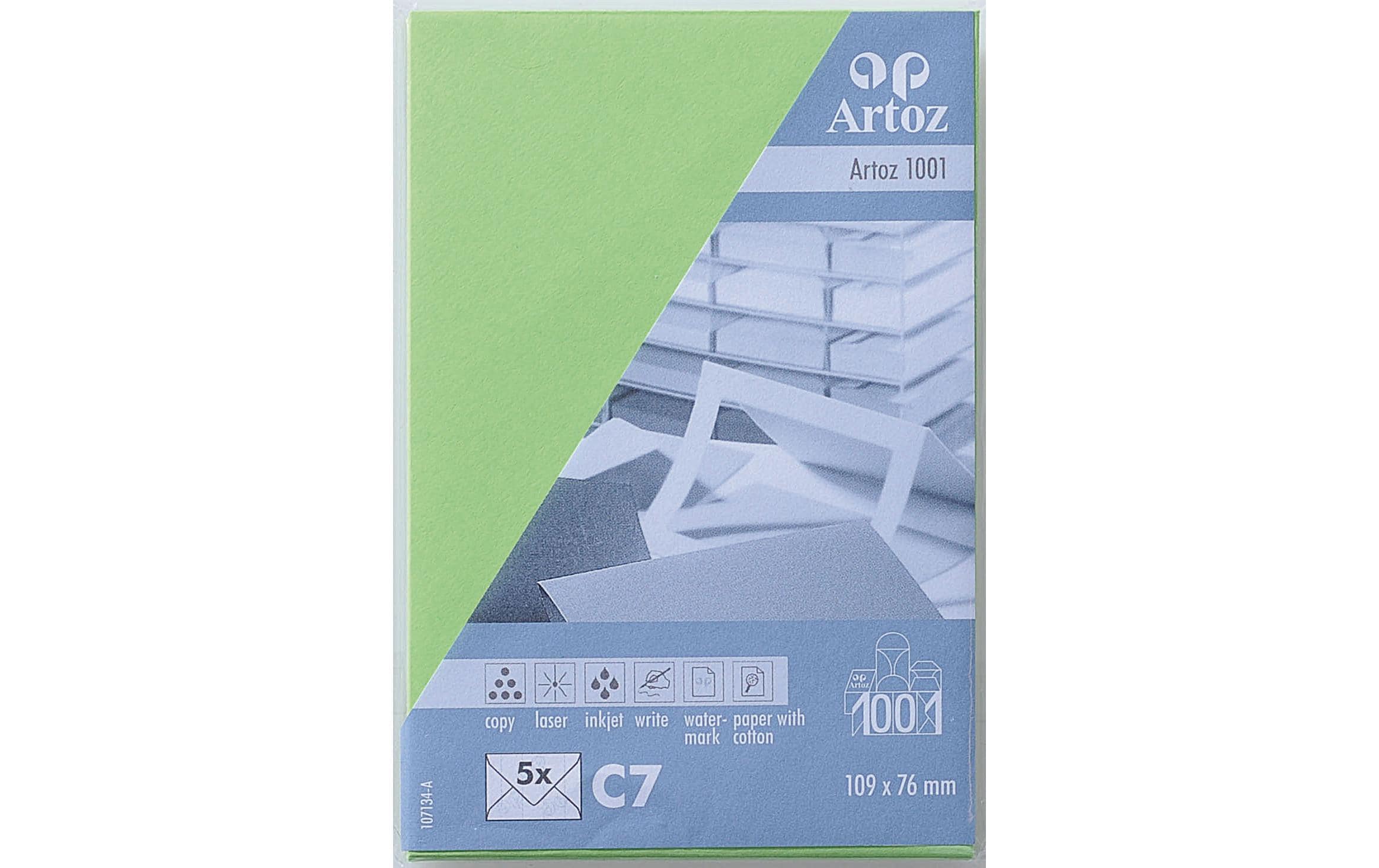 Artoz Couvert 1001 C7, 5 Stück, Grün – Couvert von Artoz