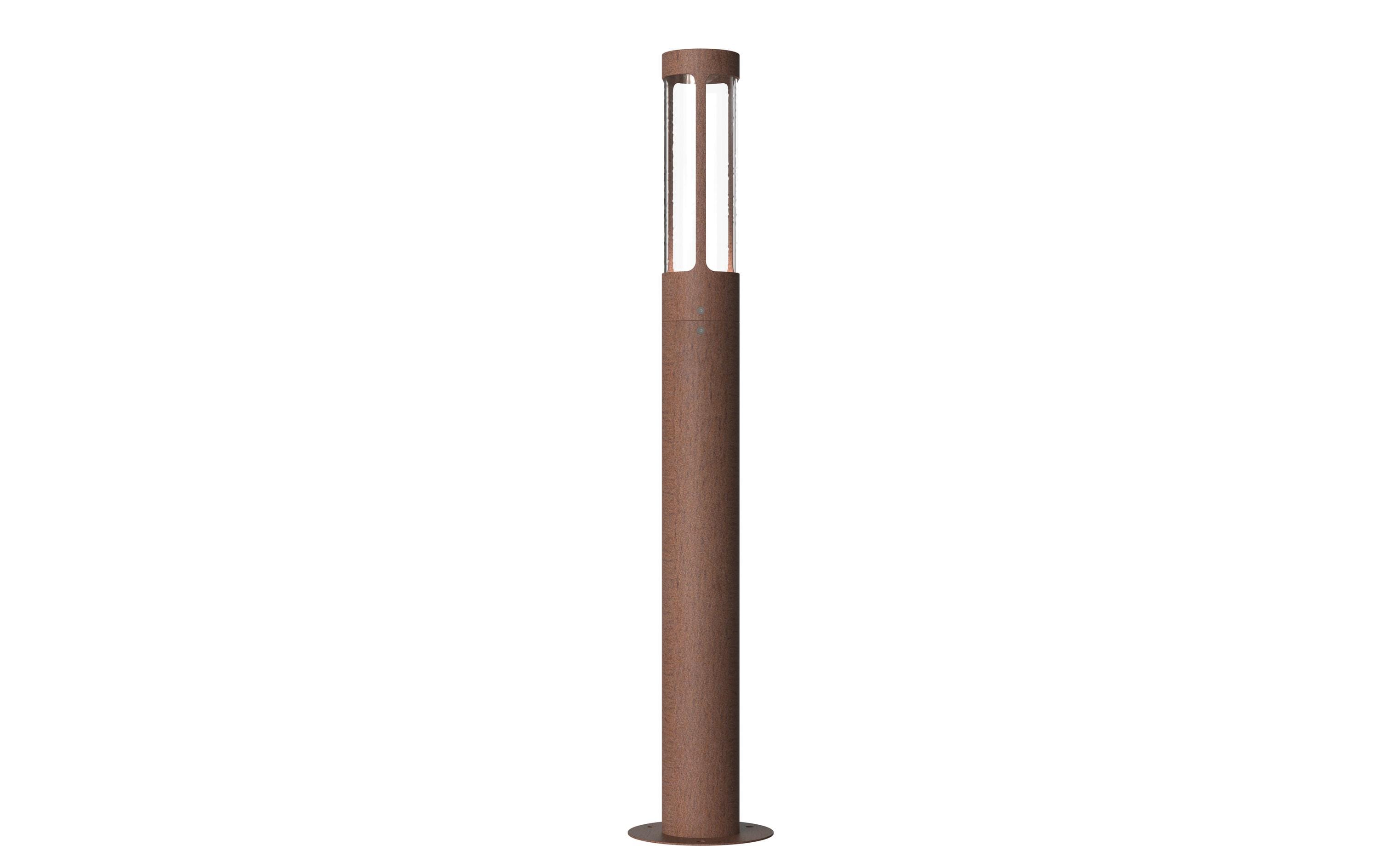 Nordlux Pollerleuchte Helix GU10, IP44, 230 V, Corten – LED-Laterne von Nordlux