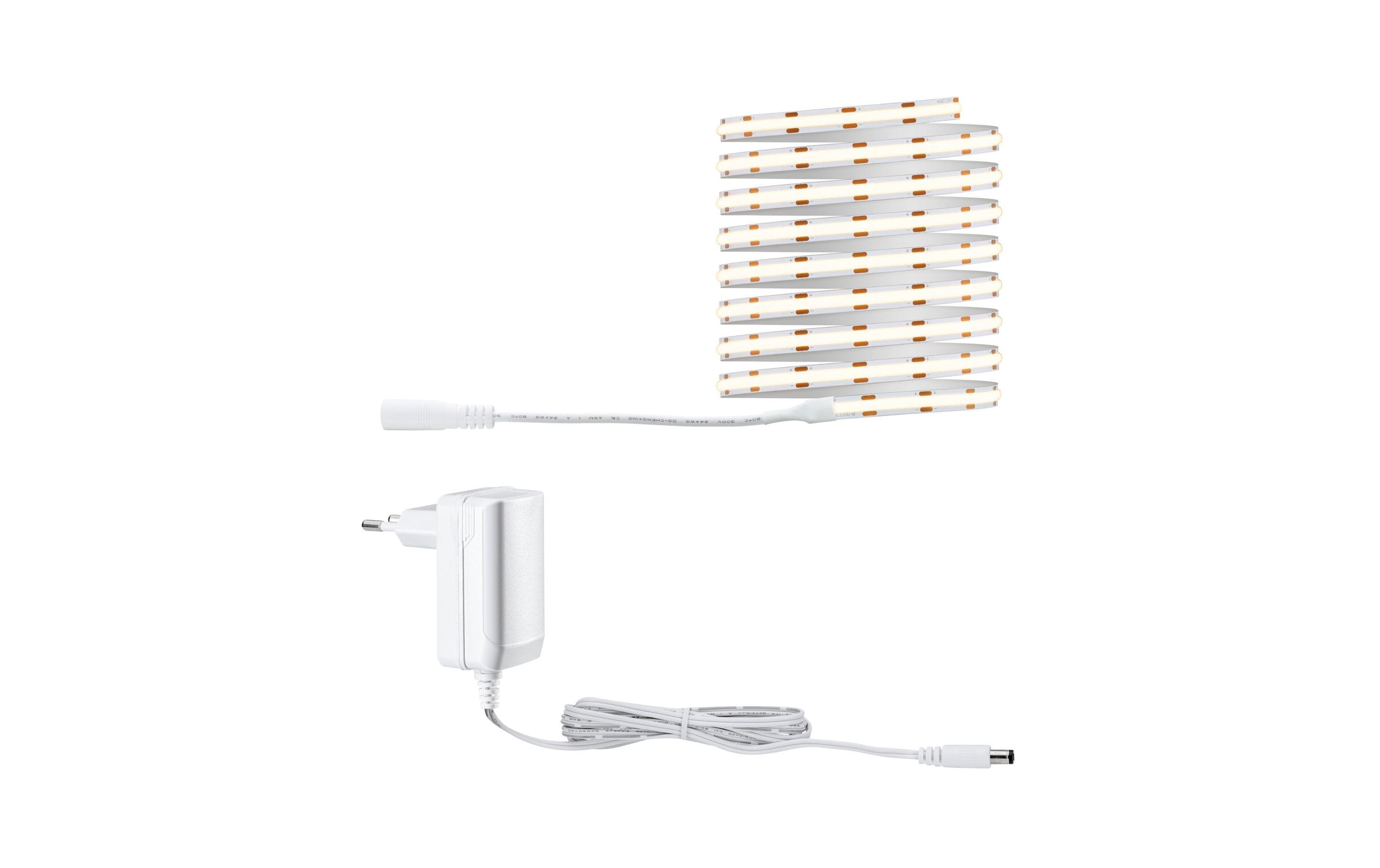 Paulmann LED-Stripe SimpLED Strip Set COB, 3000 K, 3 m, Weiss