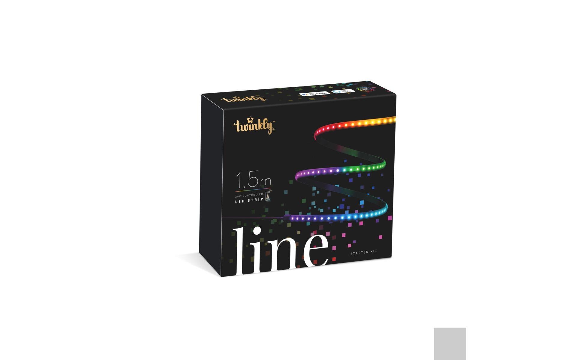 Twinkly LED Stripe Line RGB, 1.5 m, IP20, Gen. II, Starterset – Smarter LED-Streifen RGB mit Netzteil von Twinkly
