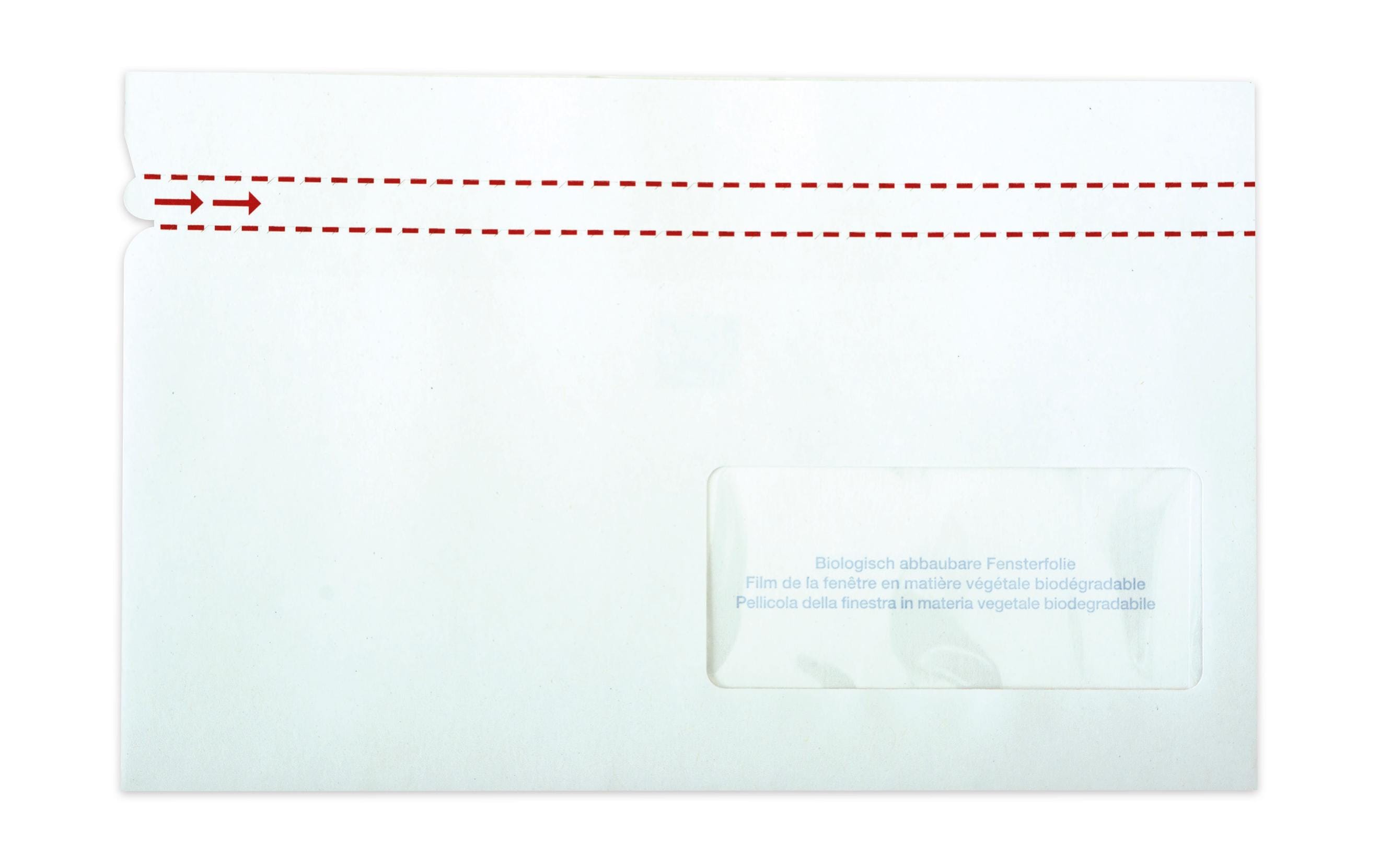 ELCO Dokumententasche aus Papier C5/6 Fenster rechts, 250 Stück – Dokumententasche von ELCO