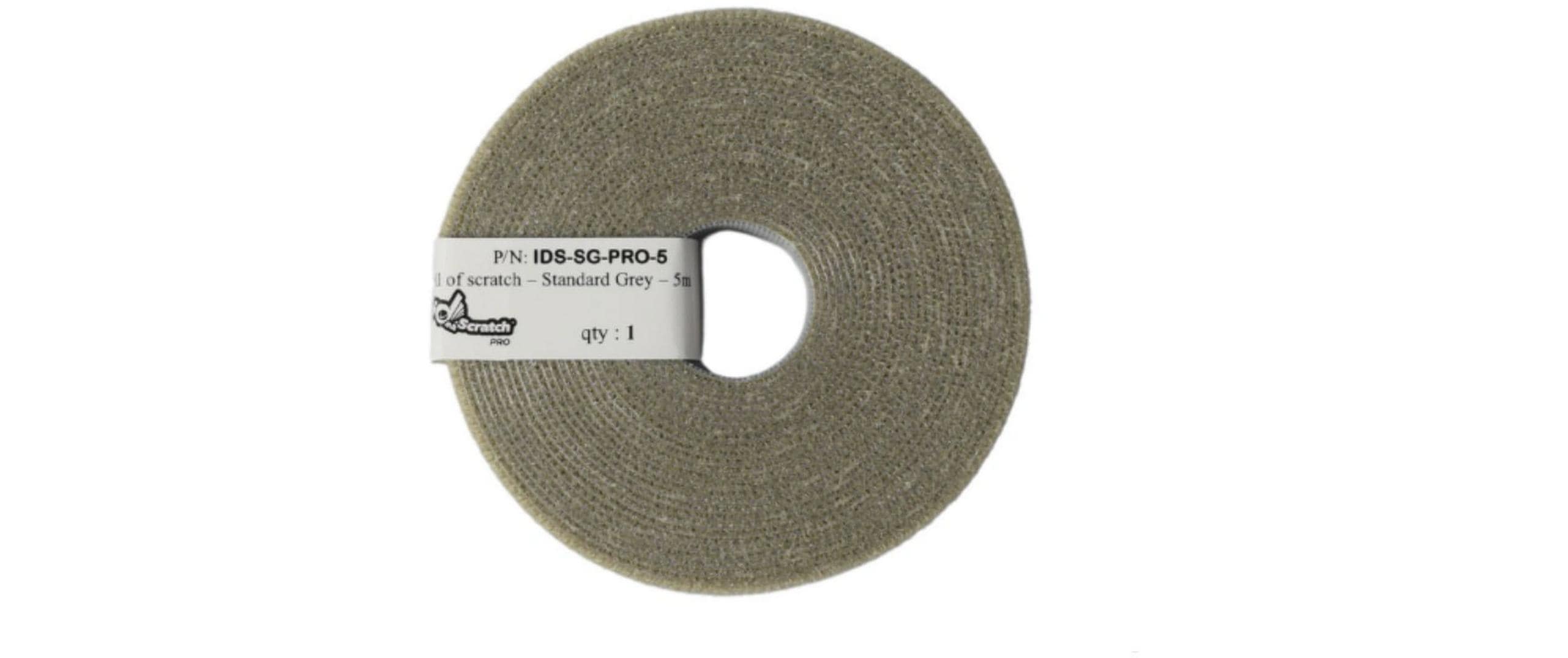 Patchsee Klettband-Rolle ID-SCRATCH-PRO Grau – Klettband-Rolle von Patchsee