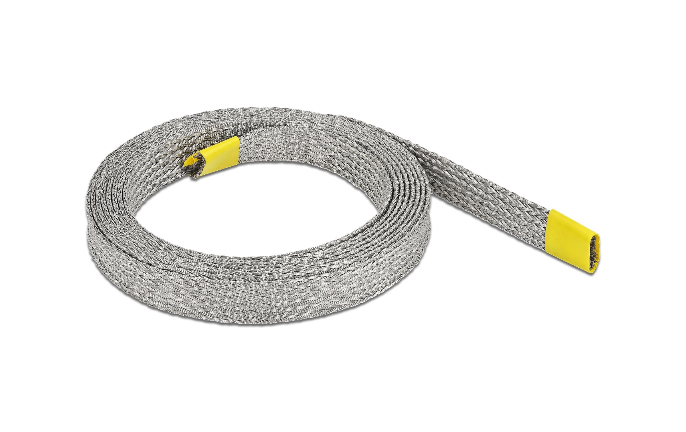 Delock Kabelschlauch zur EMV Abschirmung 2 m x 10 mm Grau – Kabelschlauch von Delock